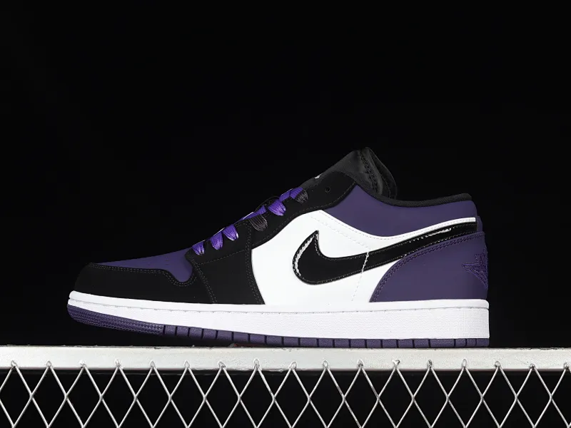 All categories Air Jordan Jordan series basketball shoes Air Jordan 1 Low Air Jordan 1 Low "Court Purple" AJ1 Joe 1 new black and purple toe 553558-125